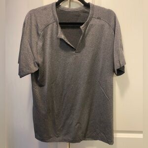 lululemon athletica Men's Heathered Gray Polo Shirt